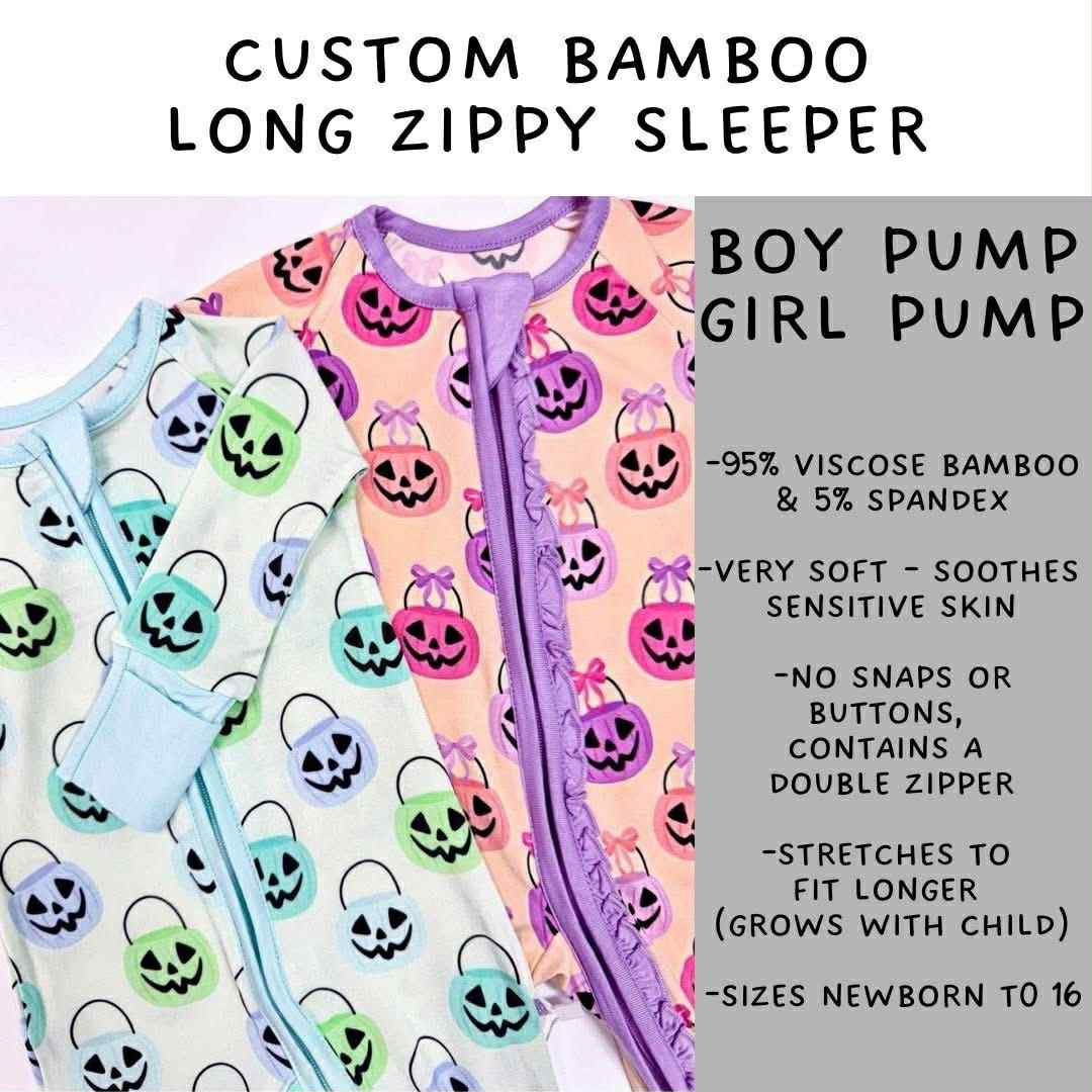 In Production - Batch #396 - Boy Pump Long Zippy Sleeper - 3T & 5T