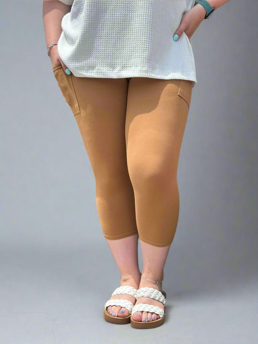 Caramel Capri & Leggings w/ Pockets