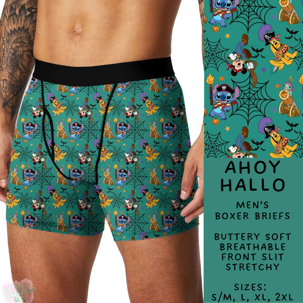 Ready To Ship - Ahoy Hallo Men's Boxer Briefs - L