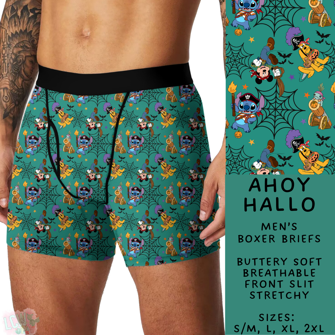 Ready To Ship - Ahoy Hallo Men's Boxer Briefs - L