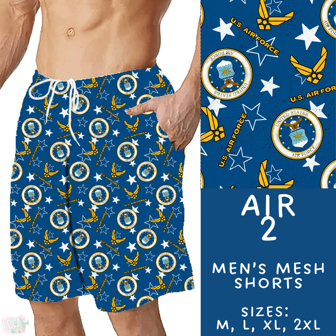 Batch #414 - Military 2 Collection - Closes 9/17 - ETA early Nov - Air 2 Men's Shorts