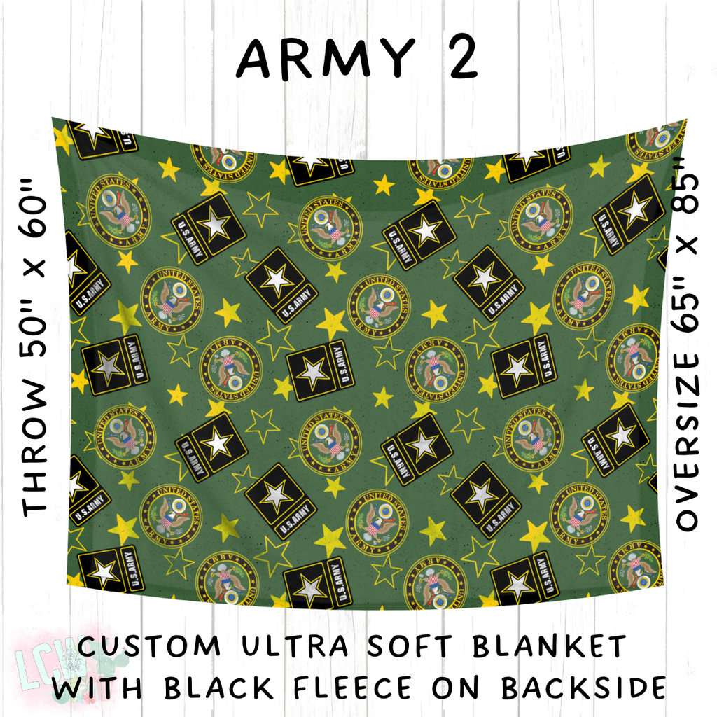 Batch #414 - Military 2 Collection - Closes 9/17 - ETA early Nov - Army 2 Blanket