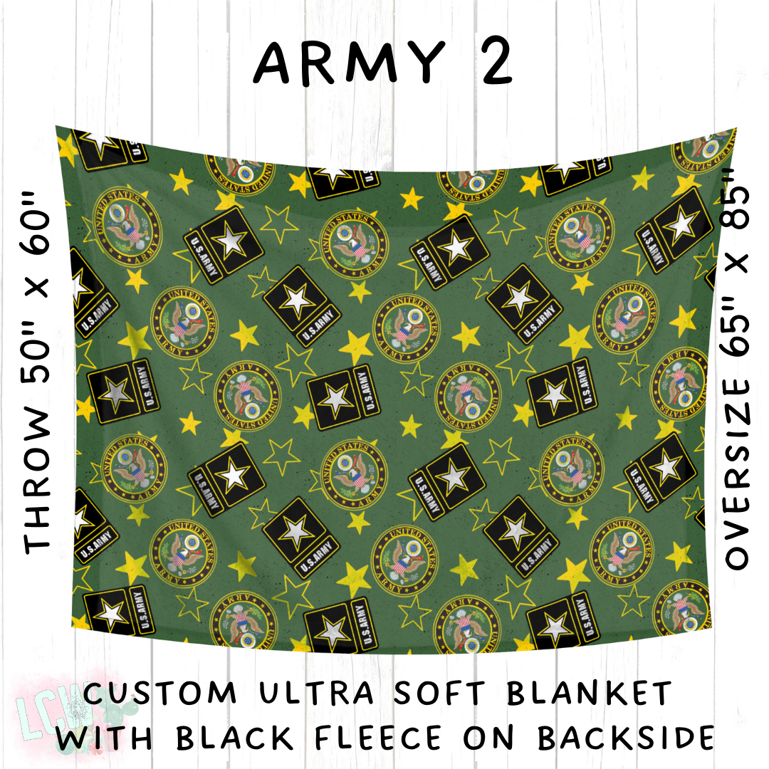 Batch #414 - Military 2 Collection - Closes 9/17 - ETA early Nov - Army 2 Blanket