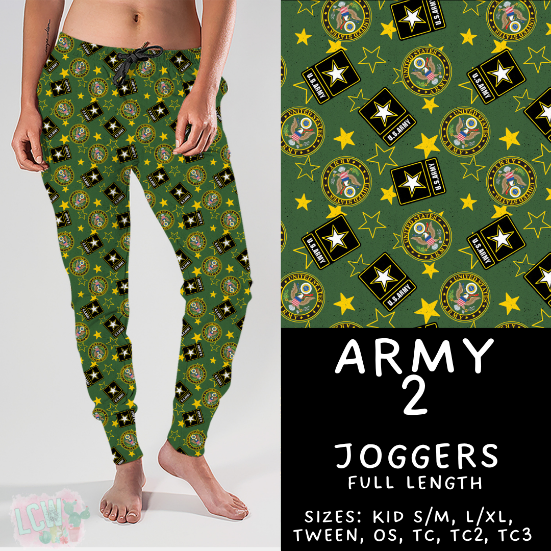 Batch #414 - Military 2 Collection - Closes 9/17 - ETA early Nov - Army 2 Joggers