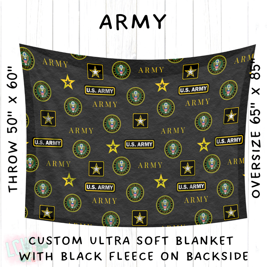 Batch #414 - Military 2 Collection - Closes 9/17 - ETA early Nov - Army Blanket