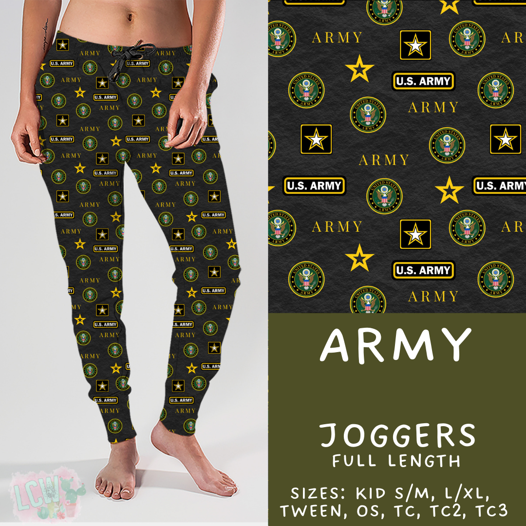 Batch #414 - Military 2 Collection - Closes 9/17 - ETA early Nov - Army Joggers