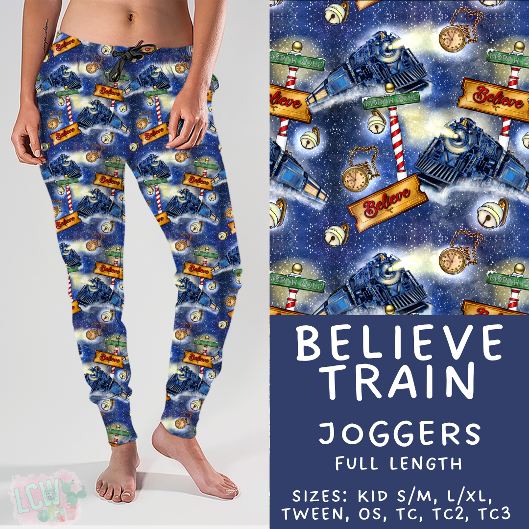 Ready To Ship - Believe Train Joggers - TC