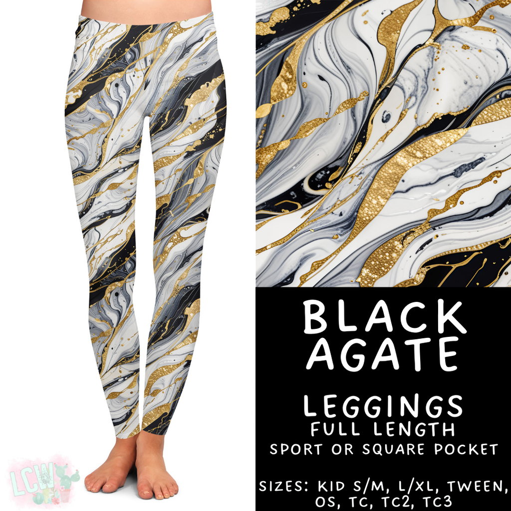 Batch #417 - Black Friday 2 - Closes 9/22 - ETA early/mid Nov - Black Agate Leggings