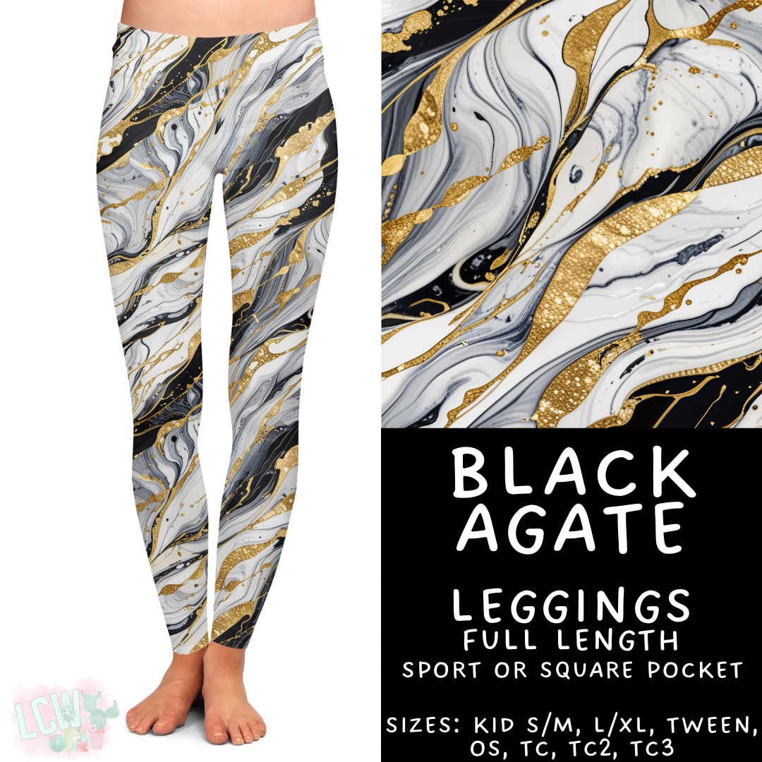 Batch #417 - Black Friday 2 - Closes 9/22 - ETA early/mid Nov - Black Agate Leggings