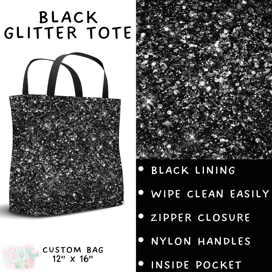 Batch #417 - Black Friday 2 - Closes 9/22 - ETA early/mid Nov - Black Glitter Tote