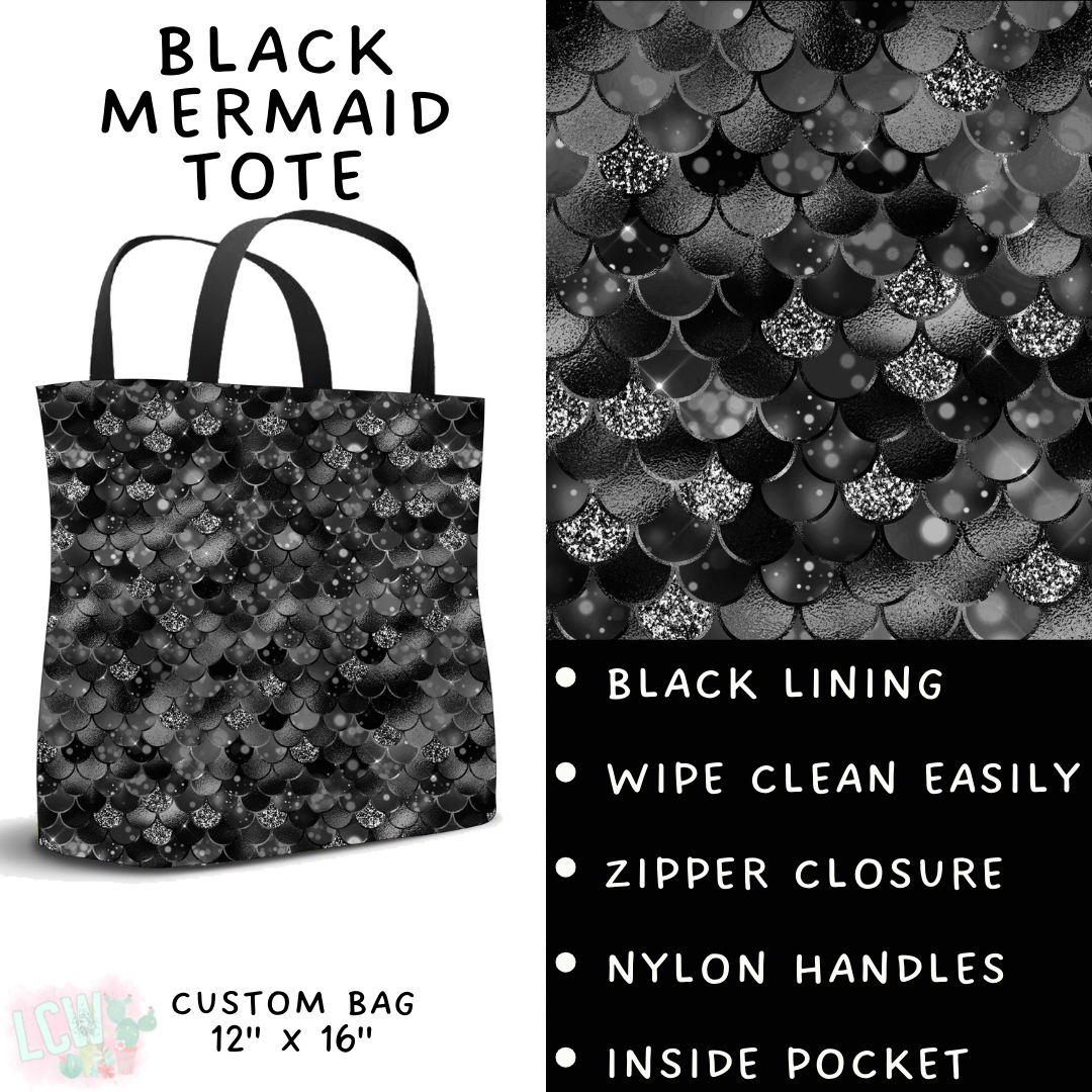 Batch #417 - Black Friday 2 - Closes 9/22 - ETA early/mid Nov - Black Mermaid Tote