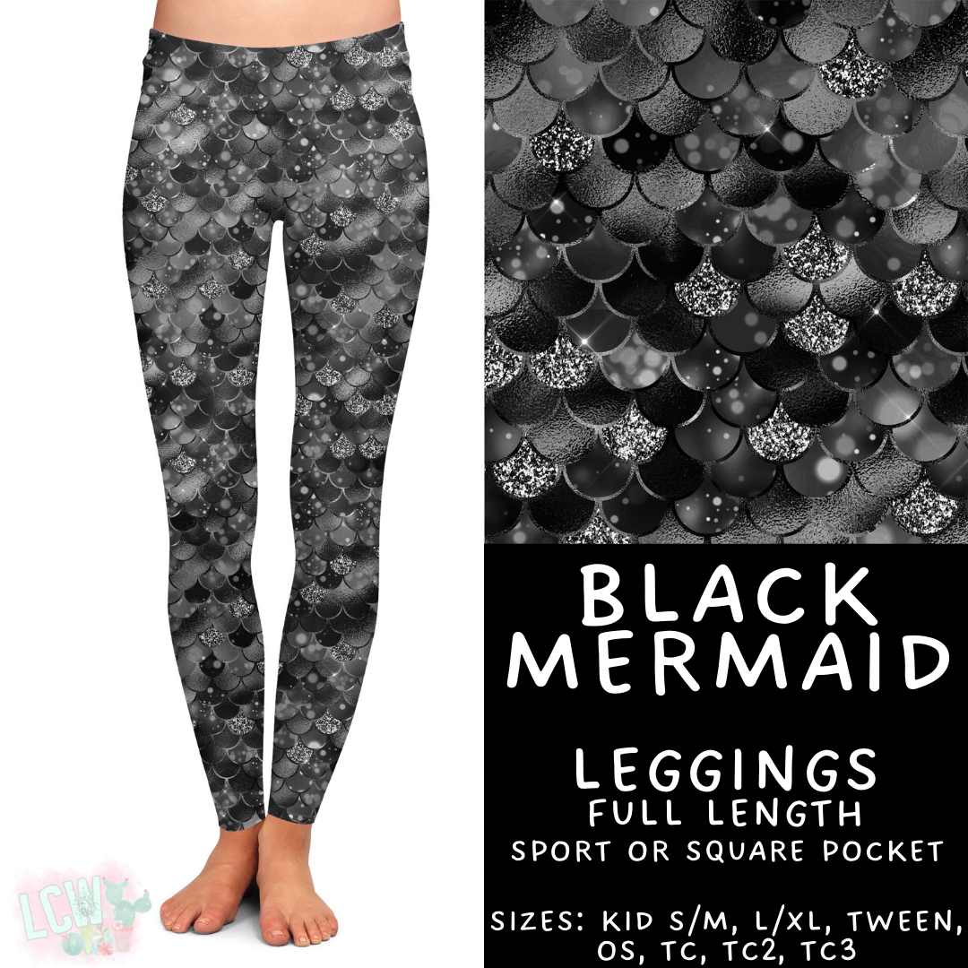 Batch #417 - Black Friday 2 - Closes 9/22 - ETA early/mid Nov - Black Mermaid Leggings