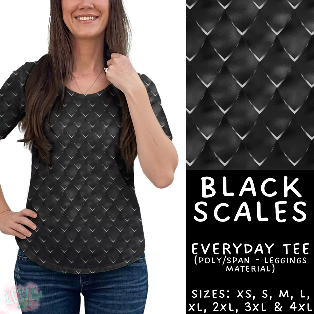 Batch #417 - Black Friday 2 - Closes 9/22 - ETA early/mid Nov - Black Scales Everyday Tee