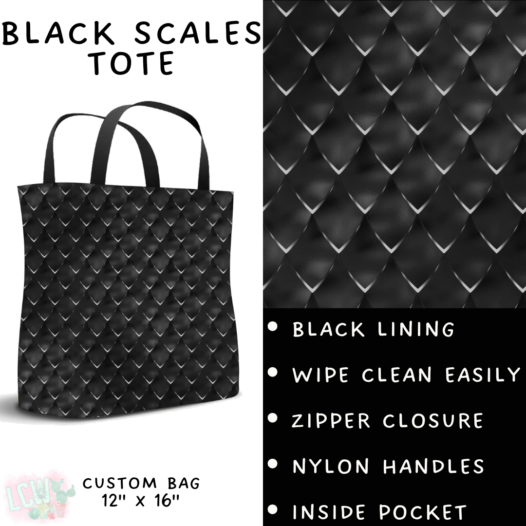 Batch #417 - Black Friday 2 - Closes 9/22 - ETA early/mid Nov - Black Scales Tote