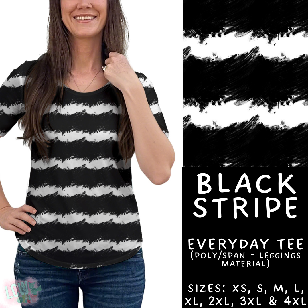 Batch #417 - Black Friday 2 - Closes 9/22 - ETA early/mid Nov - Black Stripe Everyday Tee
