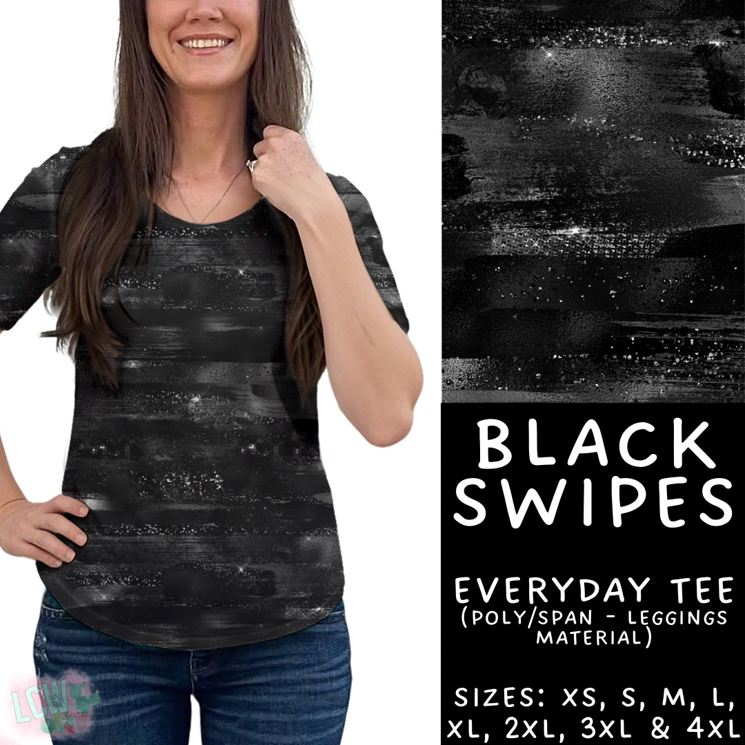 Batch #417 - Black Friday 2 - Closes 9/22 - ETA early/mid Nov - Black Swipes Everyday Tee