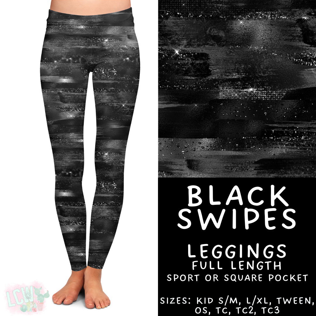 Batch #417 - Black Friday 2 - Closes 9/22 - ETA early/mid Nov - Black Swipes Leggings
