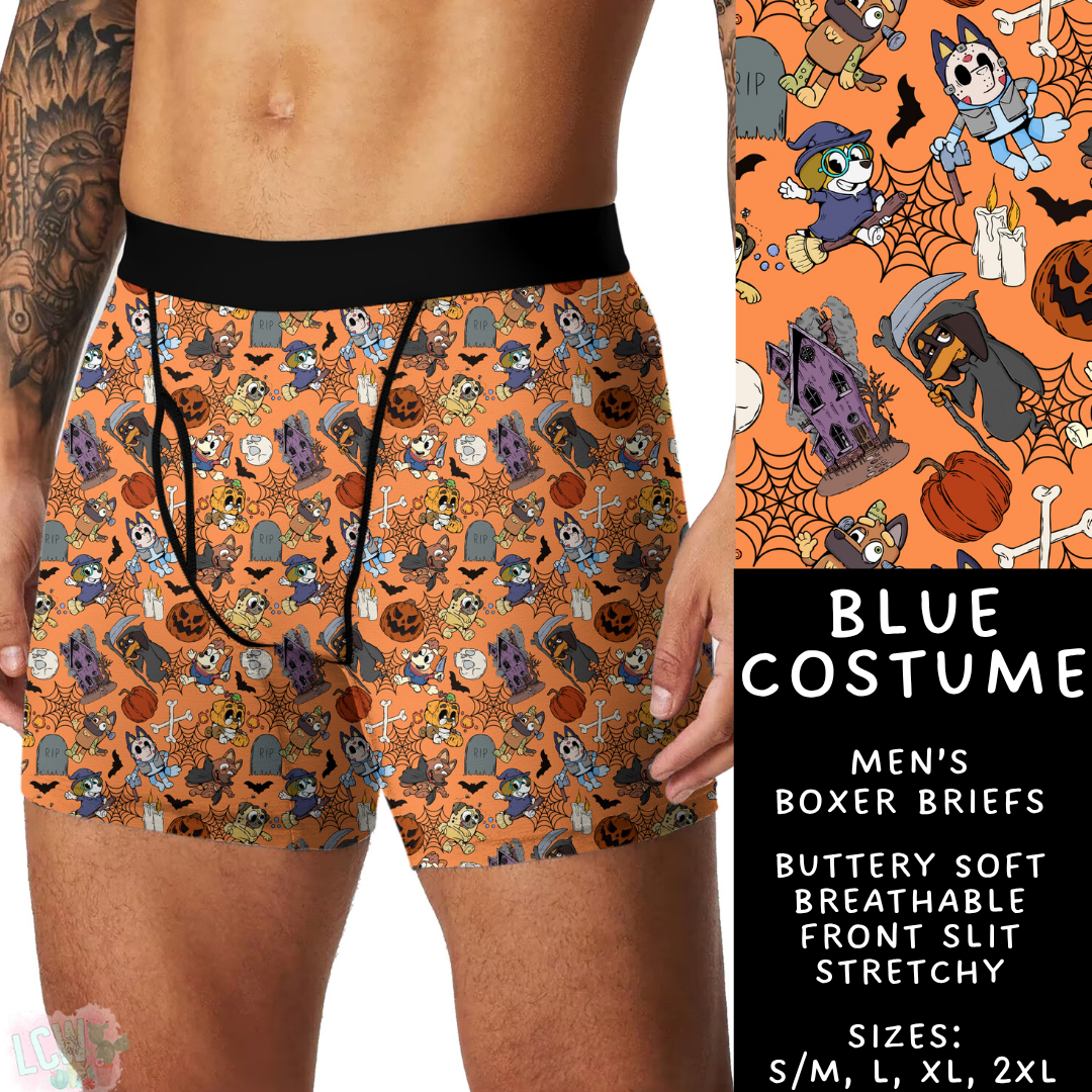 Ready To Ship - Blue Costume Men's Boxer Briefs - S/M, L, XL & 2XL