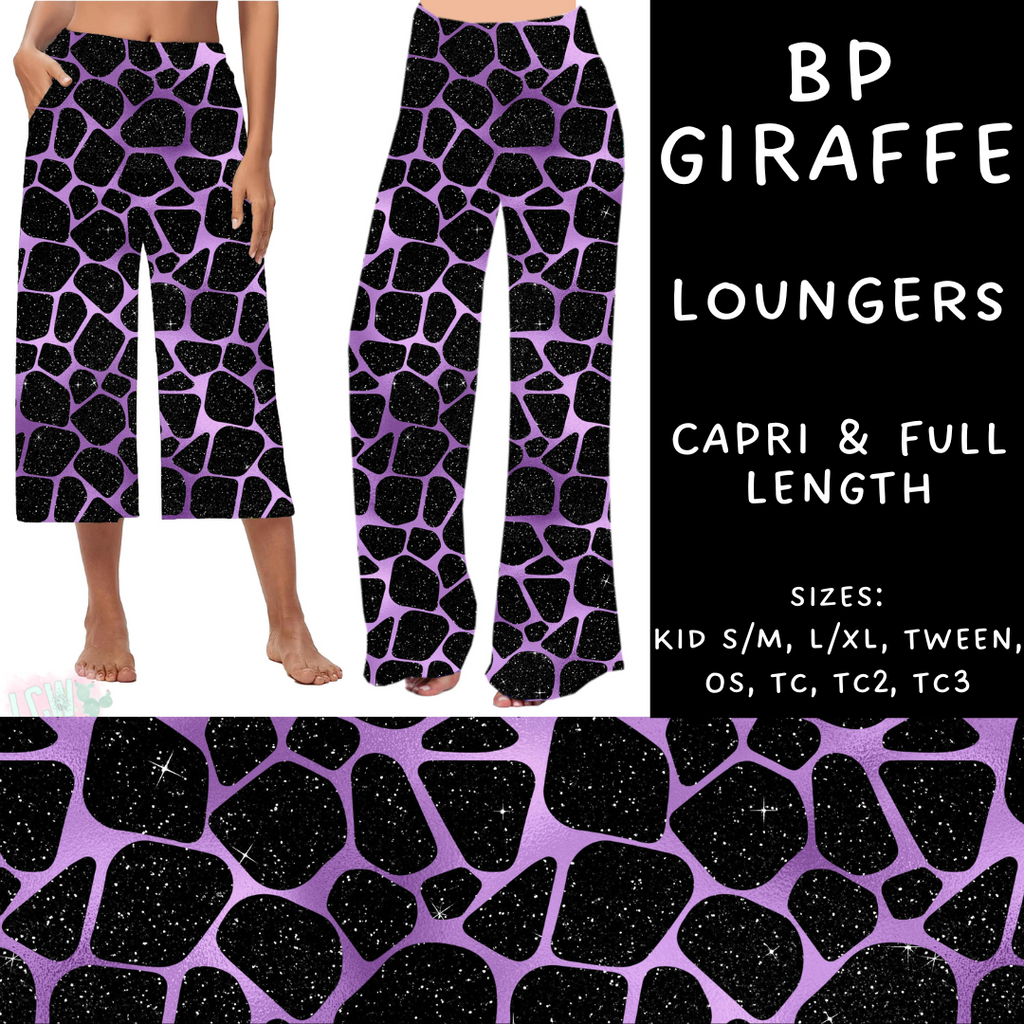 Ready To Ship - BP Giraffe - Capri Loungers OS