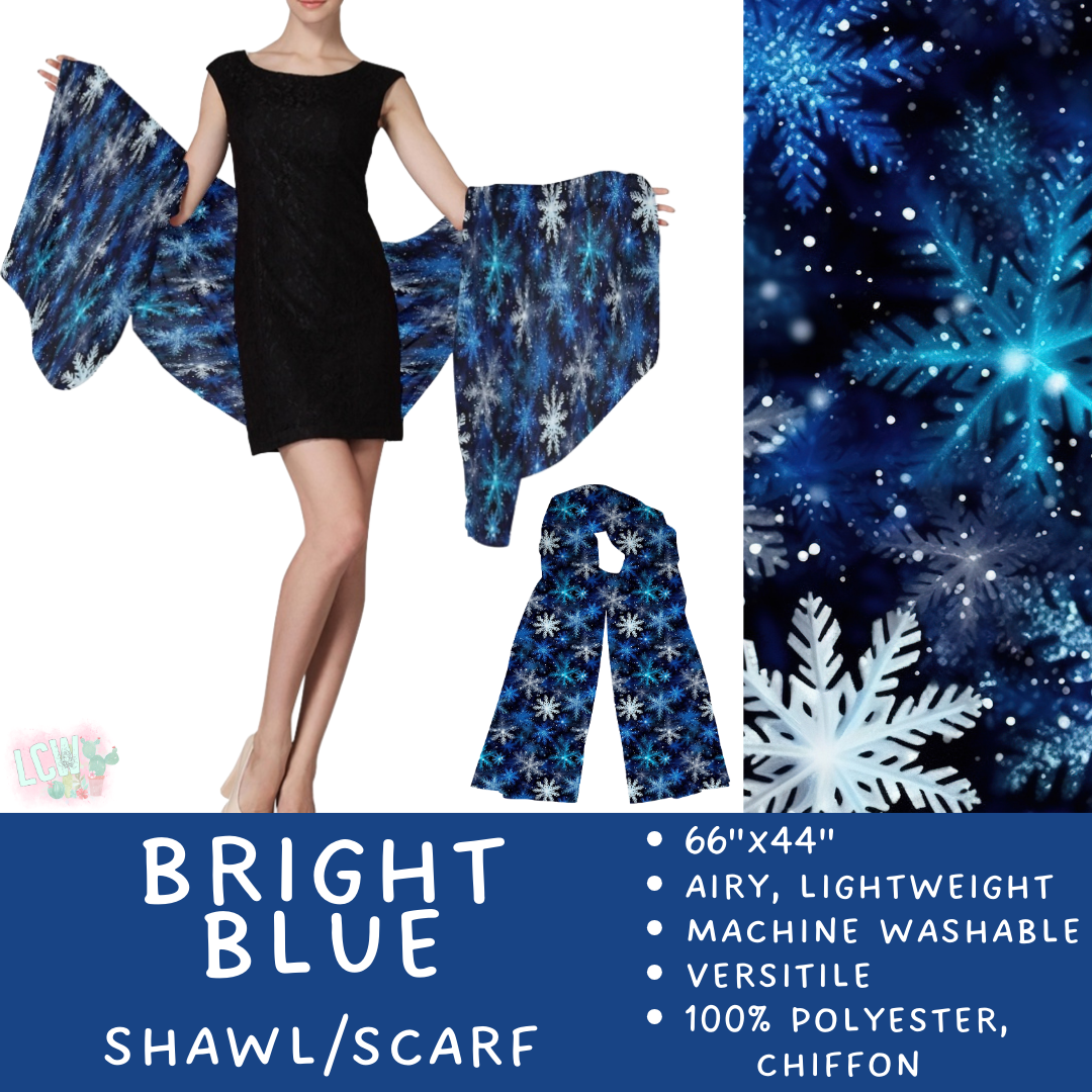 Batch #415 - The Scarf/Shawl Collection - Closes 9/18 - ETA early Nov - Bright Blue Scarf/Shawl