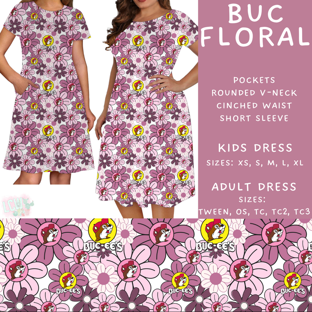 Batch #411 - July Request Run - Closes 9/11 - ETA late October - Buc Floral Womens & Girls Dresses