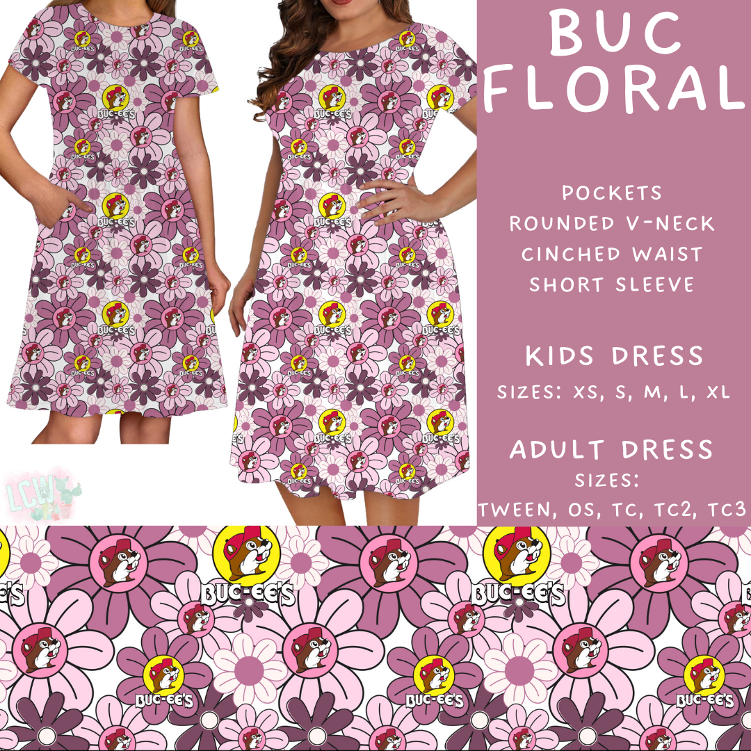 Batch #411 - July Request Run - Closes 9/11 - ETA late October - Buc Floral Womens & Girls Dresses
