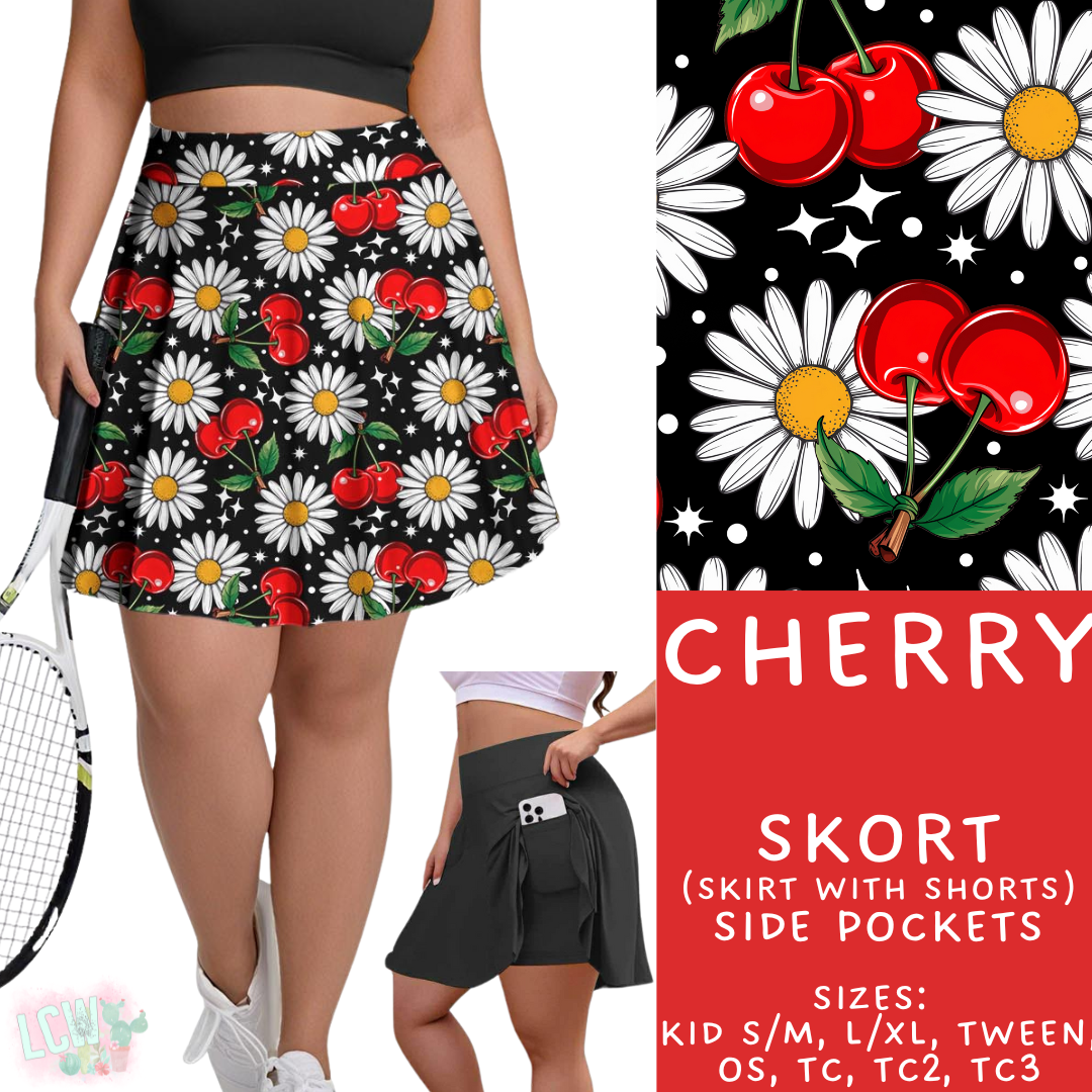Batch #411 - July Request Run - Closes 9/11 - ETA late October -  Cherry Skort