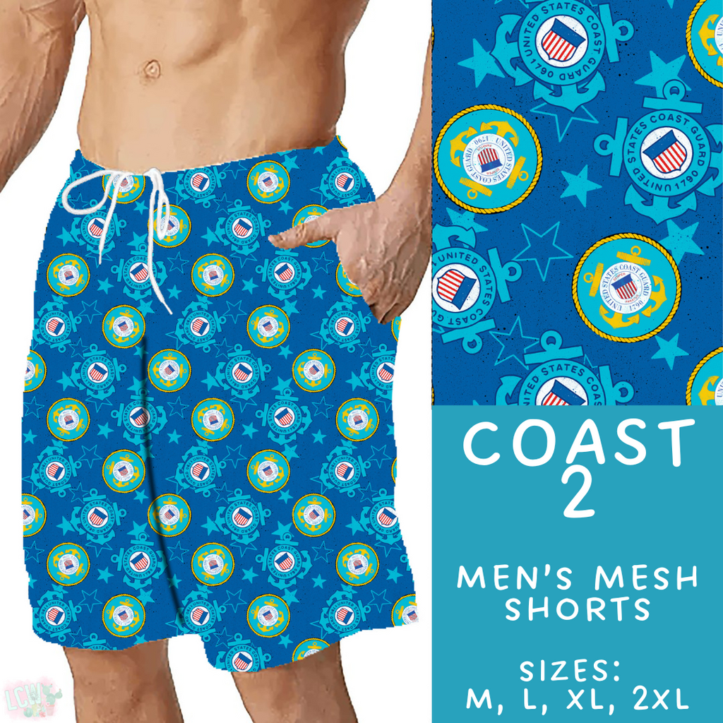 Batch #414 - Military 2 Collection - Closes 9/17 - ETA early Nov - Coast 2 Men's Shorts