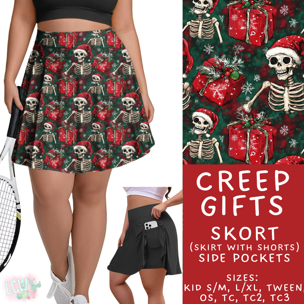 Batch #413 - Merry Creepmas 2 - Closes 9/15 - ETA early November - Creep Gifts Skort
