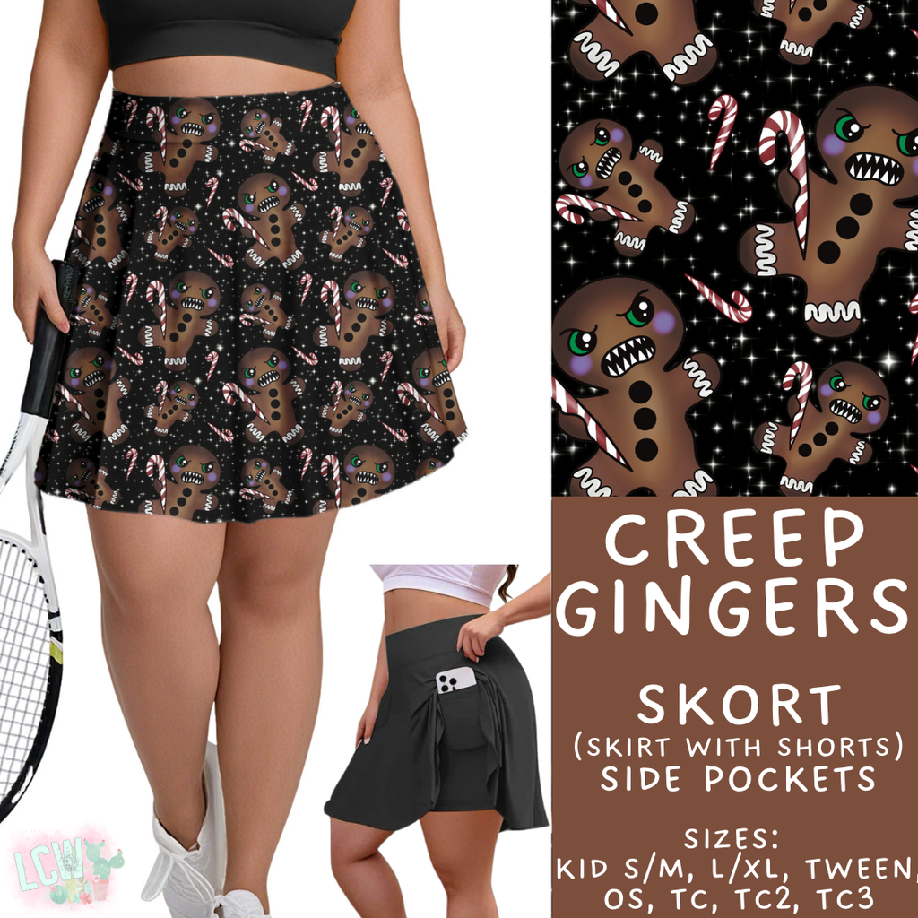 Batch #413 - Merry Creepmas 2 - Closes 9/15 - ETA early November - Creep Gingers Skort
