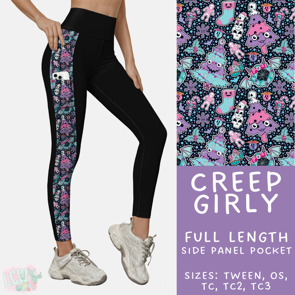 Batch #413 - Merry Creepmas 2 - Closes 9/15 - ETA early November - Creep Girly Side Panel Pocket Leggings