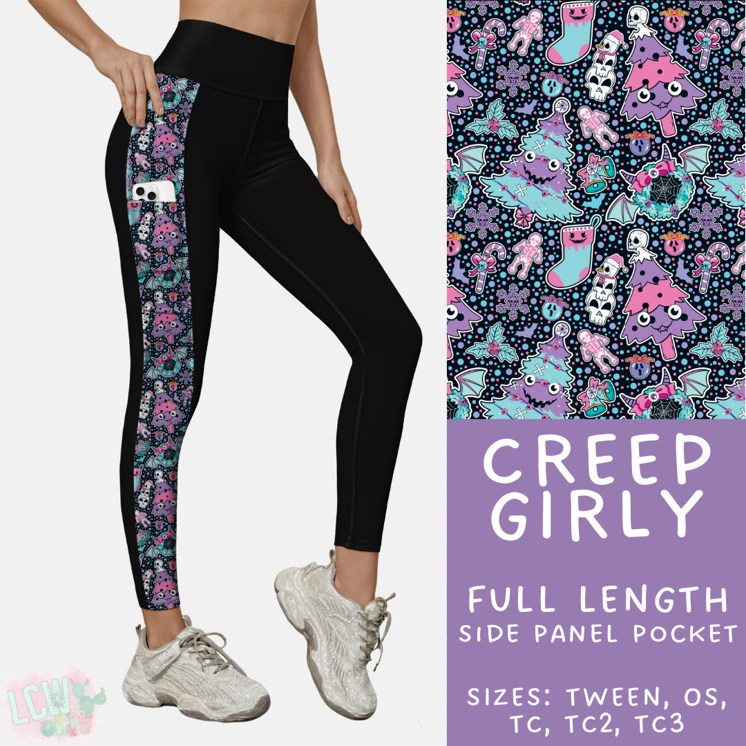 Batch #413 - Merry Creepmas 2 - Closes 9/15 - ETA early November - Creep Girly Side Panel Pocket Leggings
