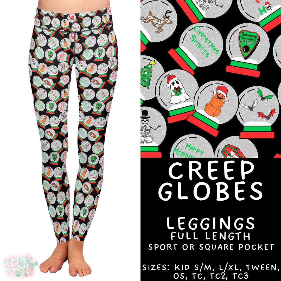 Batch #413 - Merry Creepmas 2 - Closes 9/15 - ETA early November - Creep Globes Full Length Leggings