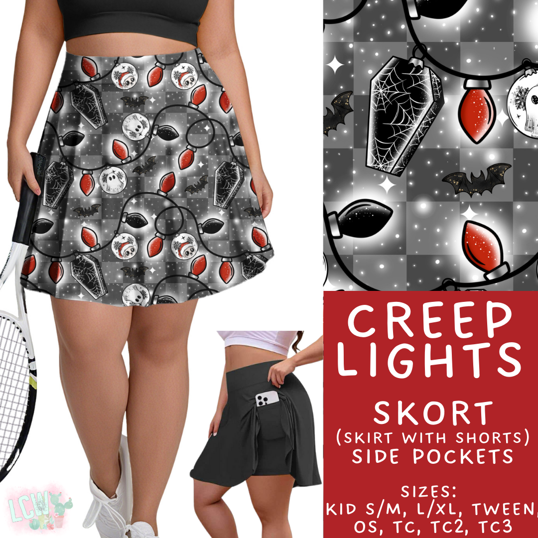 Batch #413 - Merry Creepmas 2 - Closes 9/15 - ETA early November - Creep Lights Skort