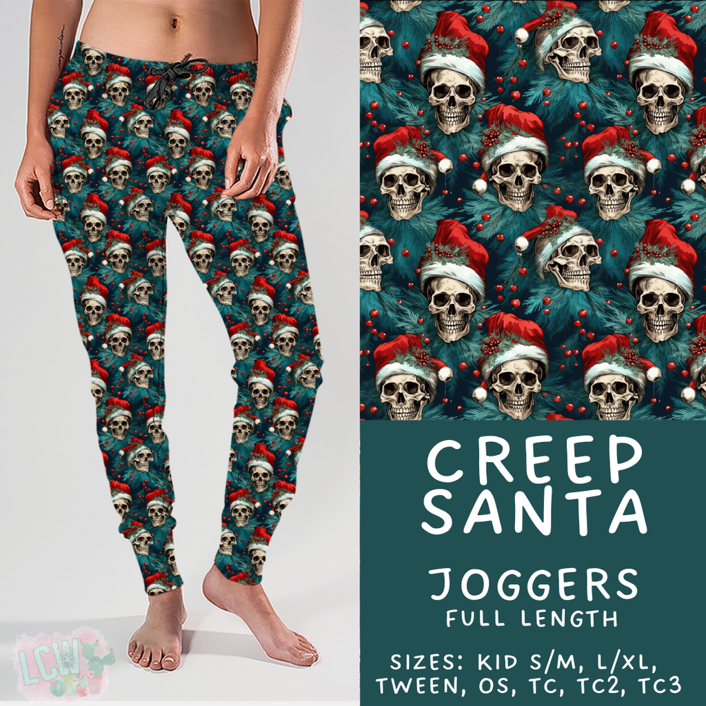 Batch #413 - Merry Creepmas 2 - Closes 9/15 - ETA early November - Creep Santa Joggers