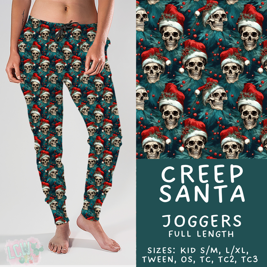 Batch #413 - Merry Creepmas 2 - Closes 9/15 - ETA early November - Creep Santa Joggers