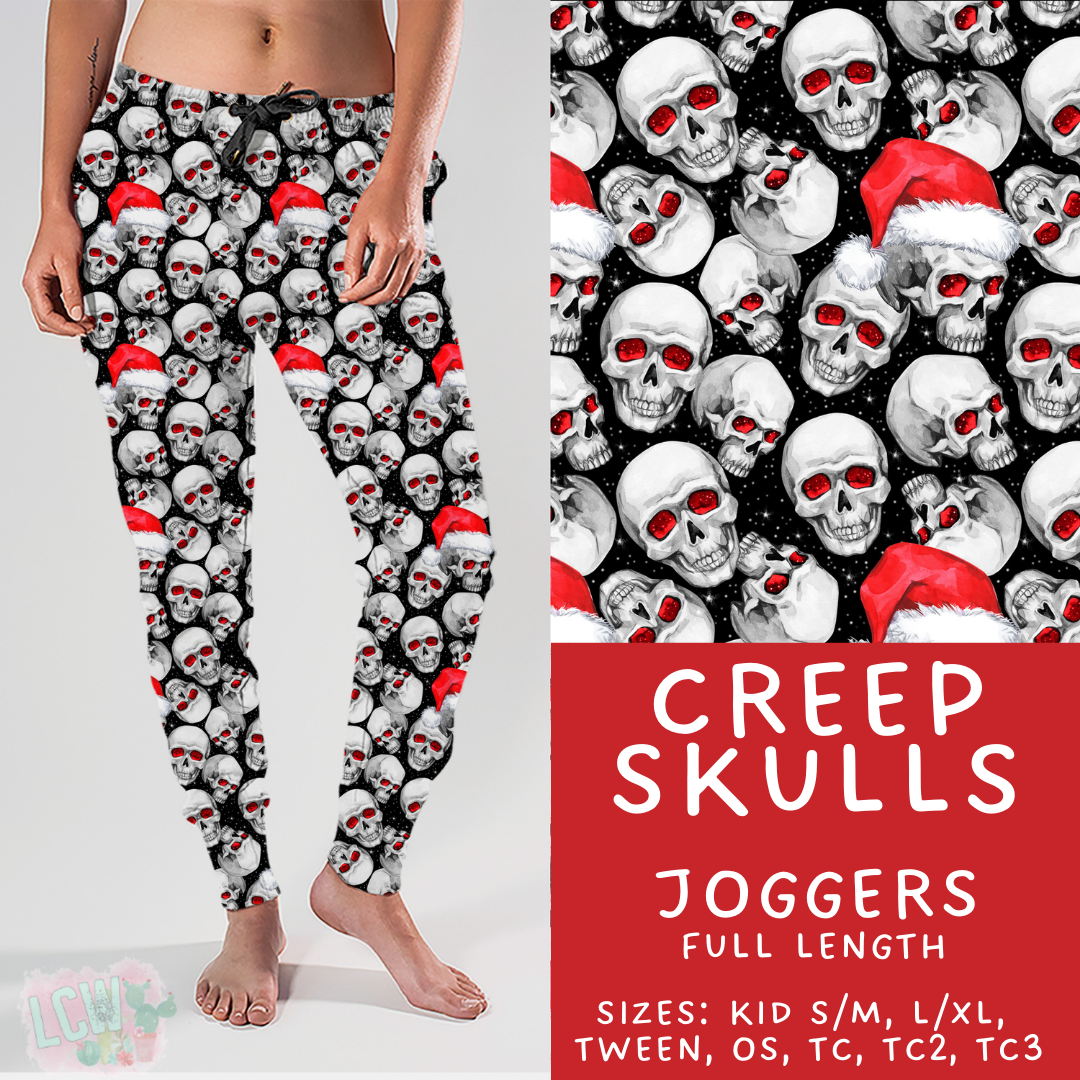 Batch #413 - Merry Creepmas 2 - Closes 9/15 - ETA early November - Creep Skulls Joggers