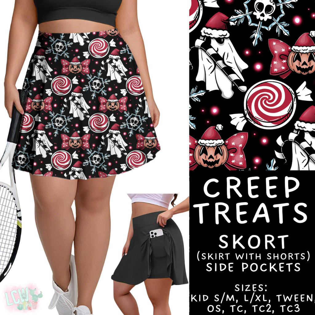Batch #413 - Merry Creepmas 2 - Closes 9/15 - ETA early November - Creep Treats Skort