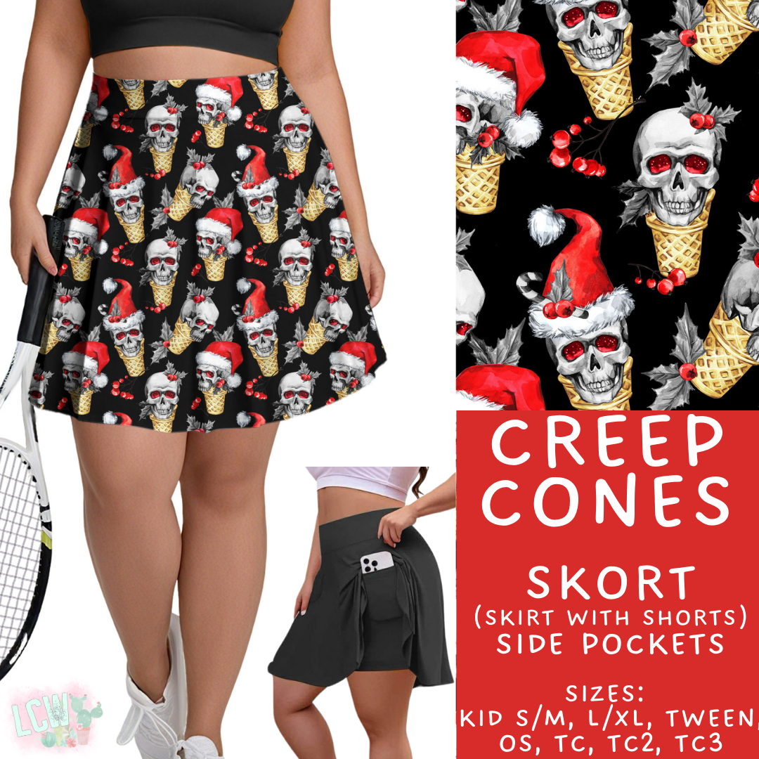 Batch #413 - Merry Creepmas 2 - Closes 9/15 - ETA early November - Creep Cones Skort