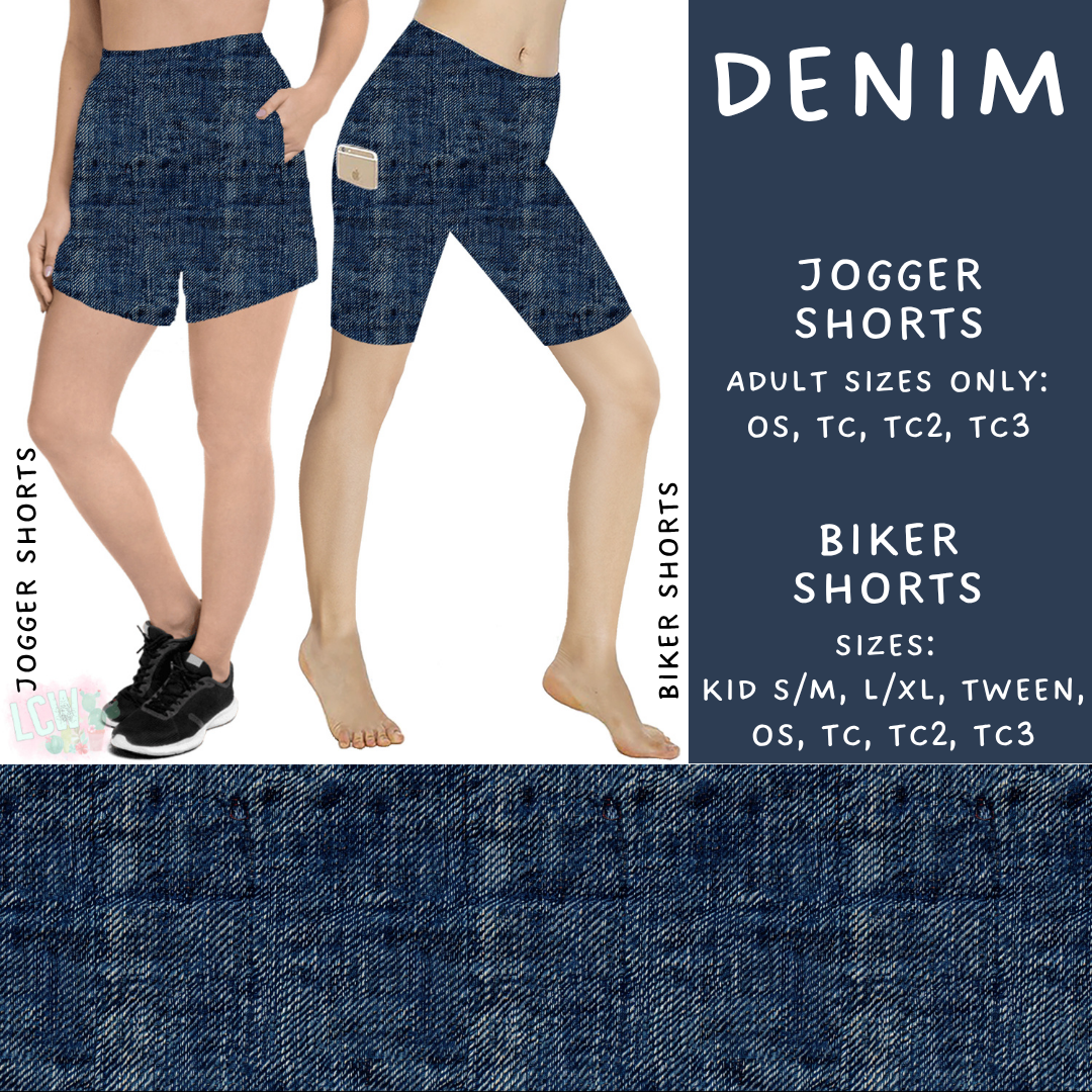 Ready to Ship - Denim Biker Shorts - TC2