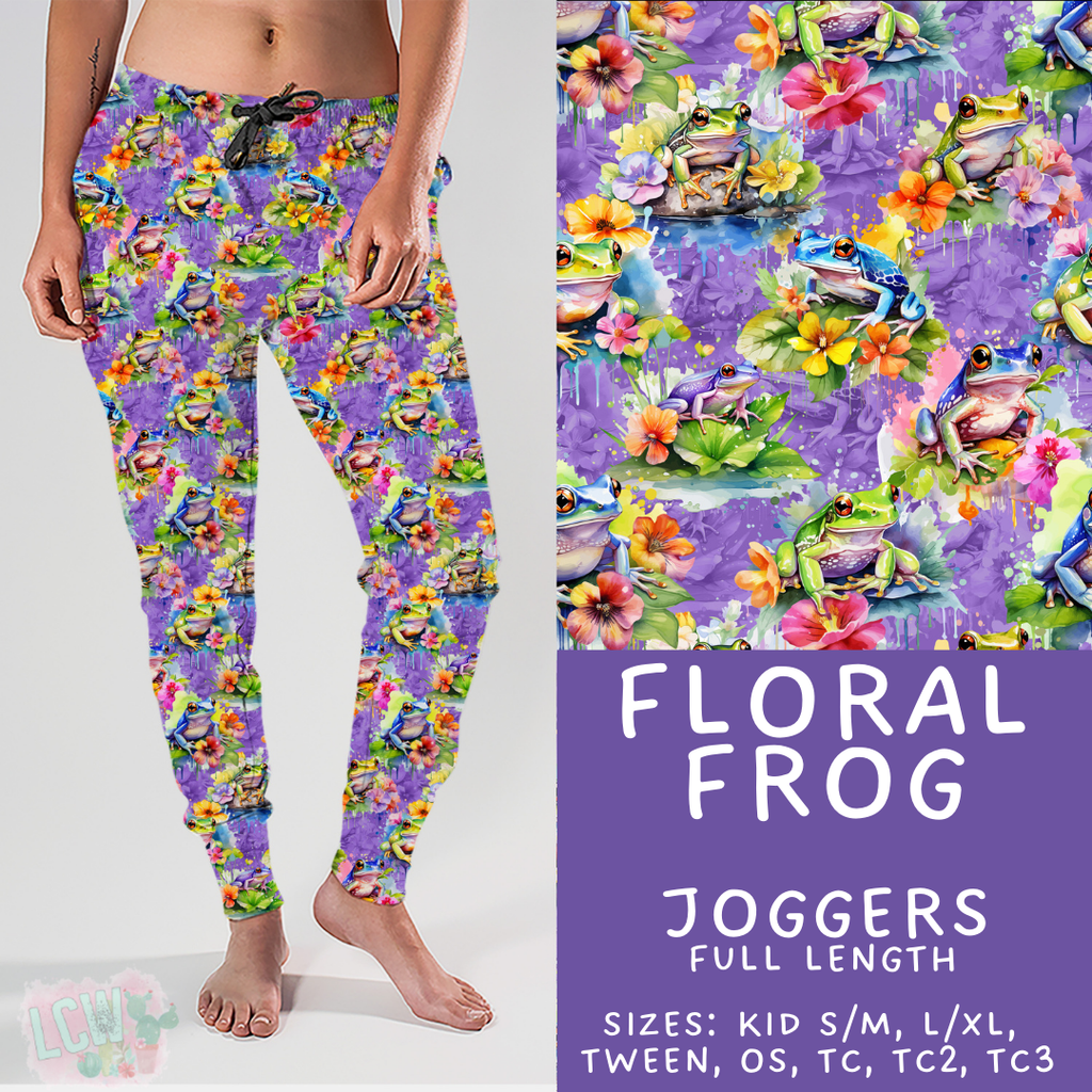 Batch #411 - July Request Run - Closes 9/11 - ETA late October - Floral Frog Joggers