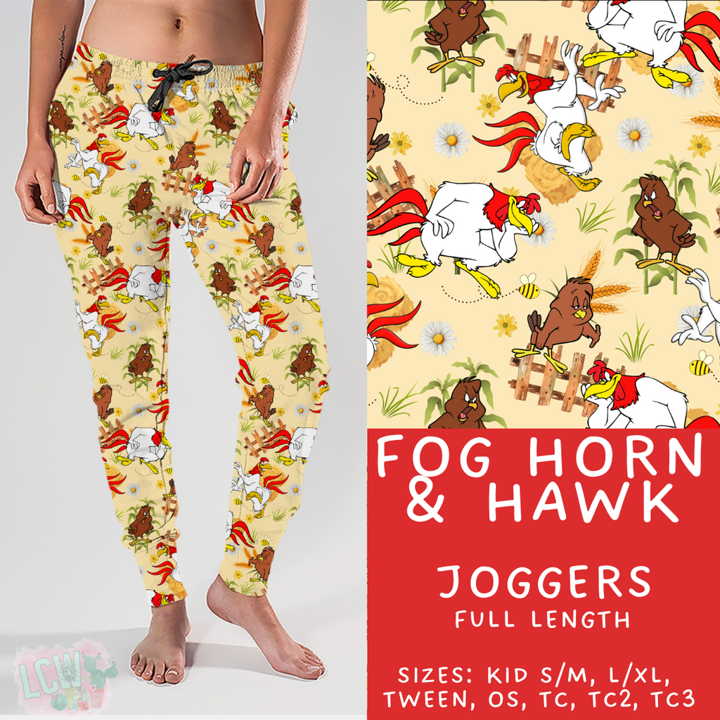 Batch #411 - July Request Run - Closes 9/11 - ETA late October - Fog Horn & Hawk Joggers