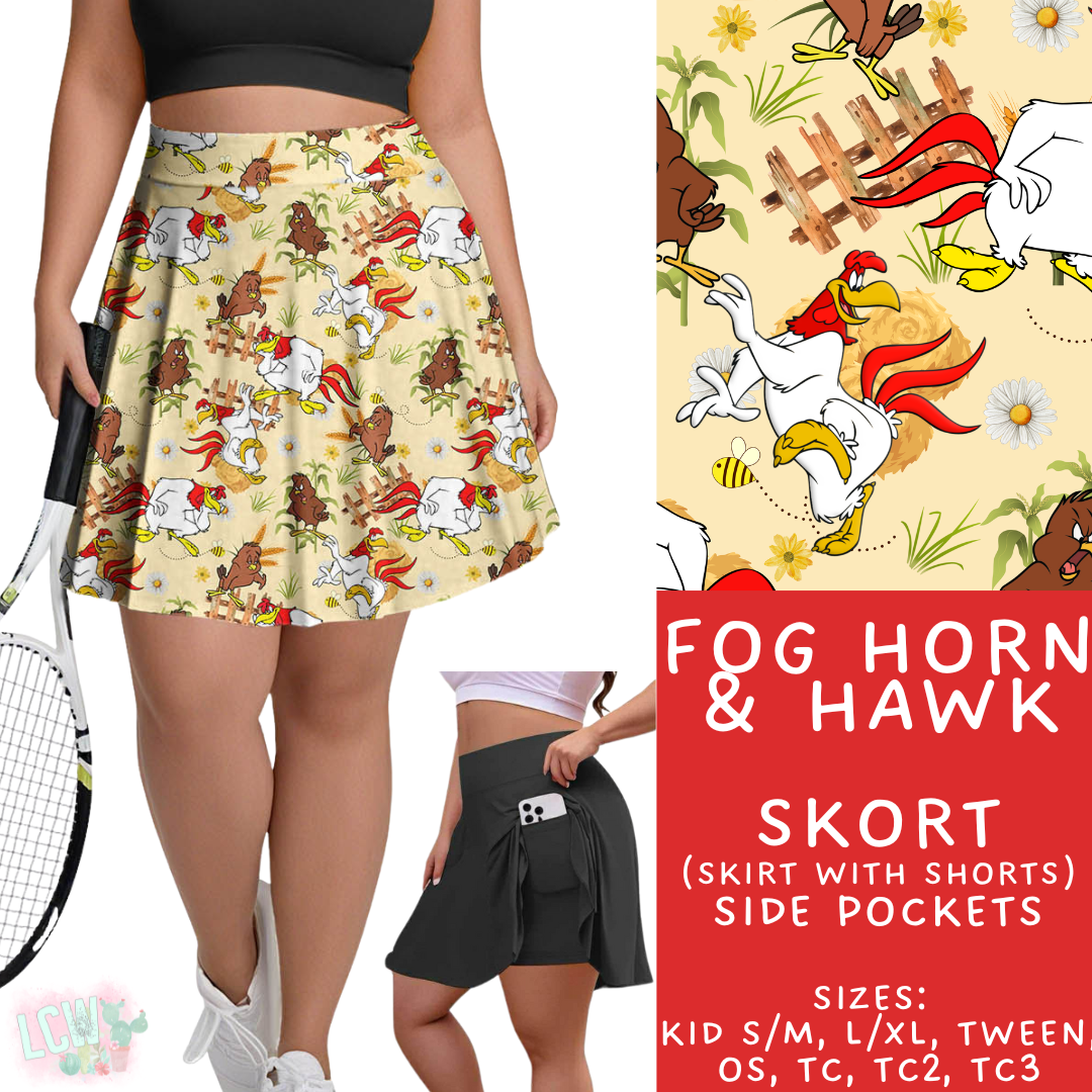 Batch #411 - July Request Run - Closes 9/11 - ETA late October -  Fog Horn & Hawk Skort