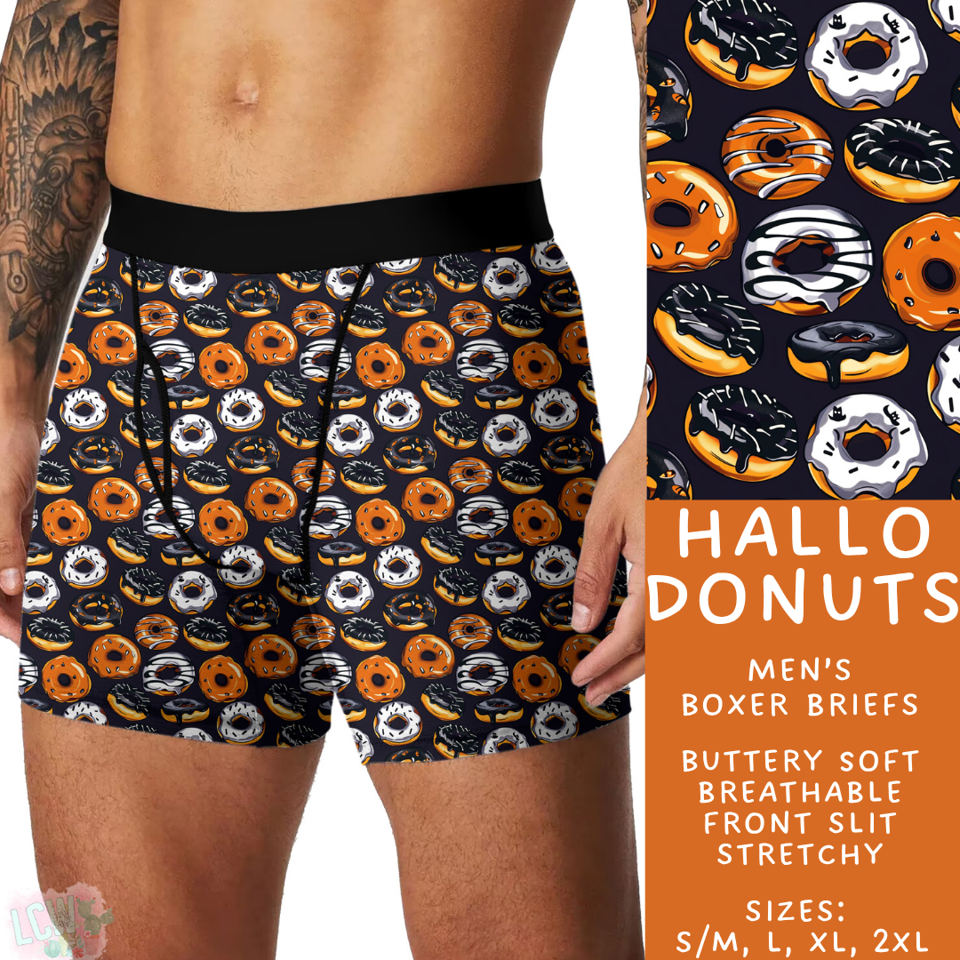 Ready to Ship - Hallo Donuts Men's Boxer Briefs - S/M