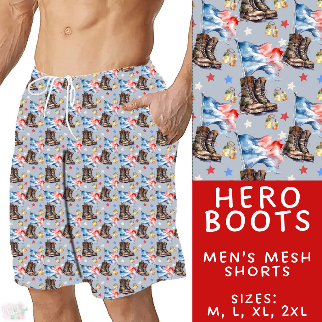 Batch #414 - Military 2 Collection - Closes 9/17 - ETA early Nov - Hero Boots Men's Shorts