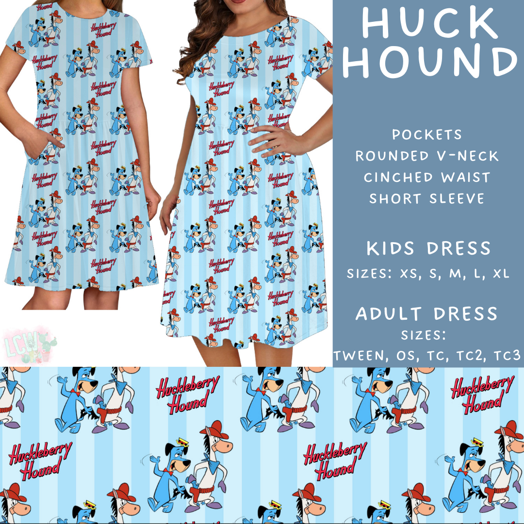Batch #411 - July Request Run - Closes 9/11 - ETA late October - Huck Hound Womens & Girls Dresses