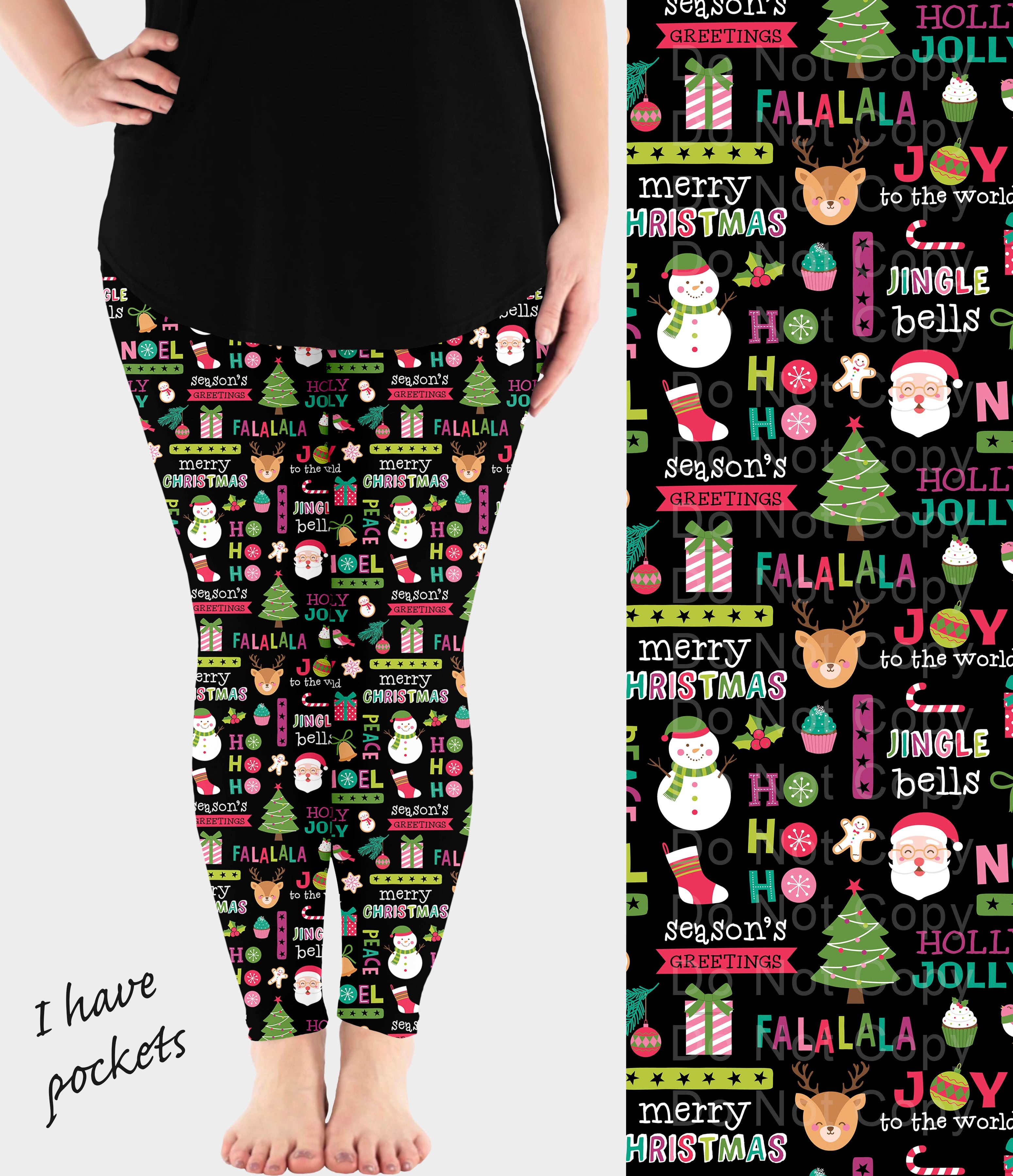 RTS - Holly Jolly Leggings w/ Pockets