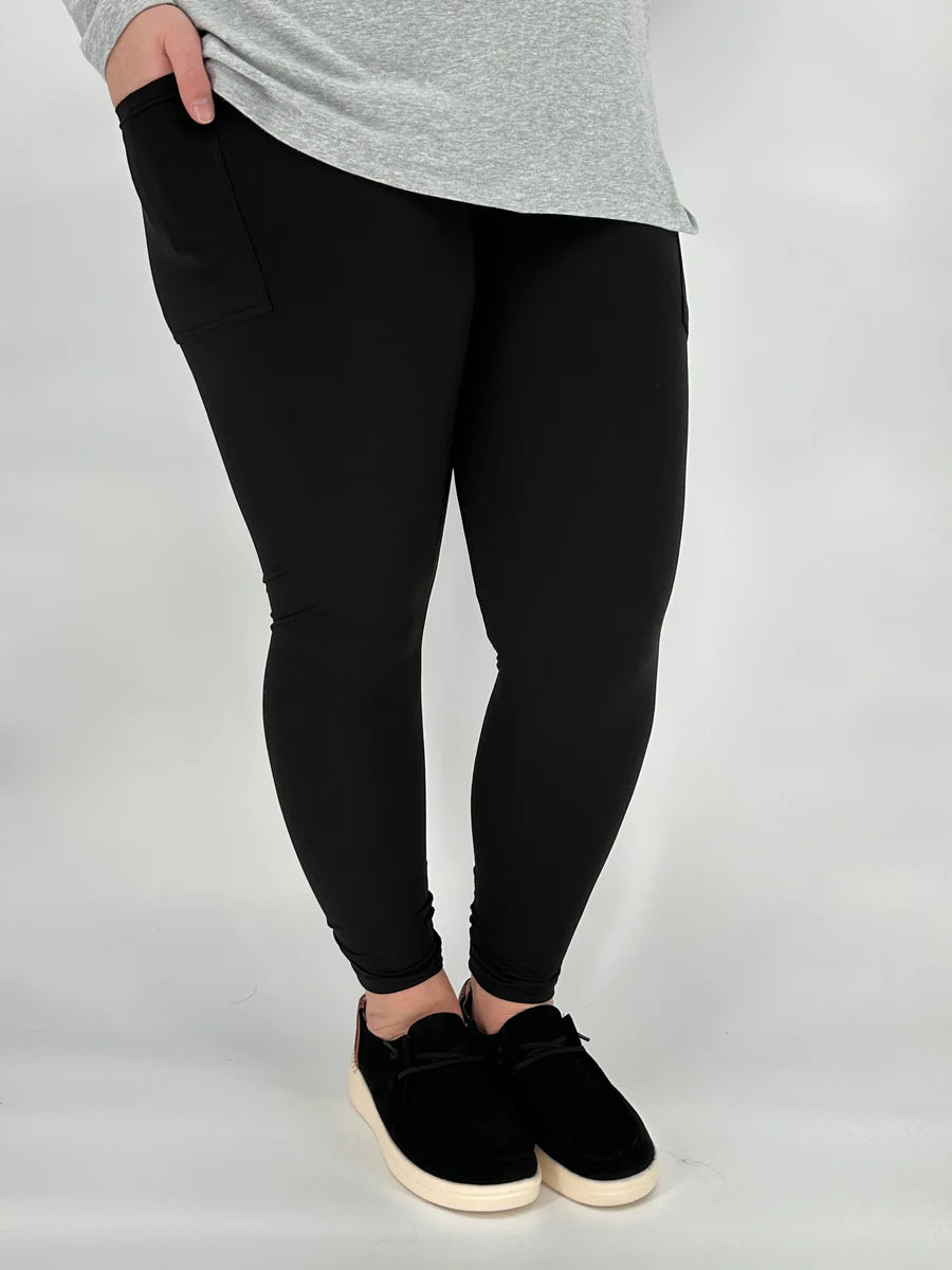 Solid Black leggings