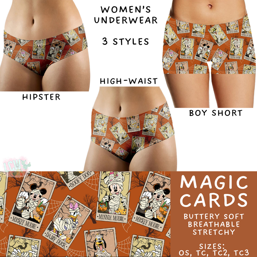 Ready To Ship - Magic Cards Women's Underwear - Boy Short TC