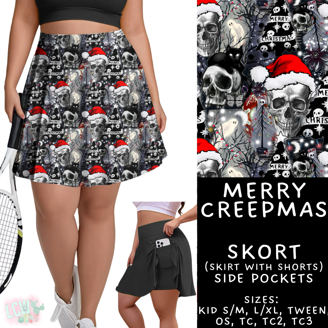 Batch #413 - Merry Creepmas 2 - Closes 9/15 - ETA early November - Merry Creepmas Skort